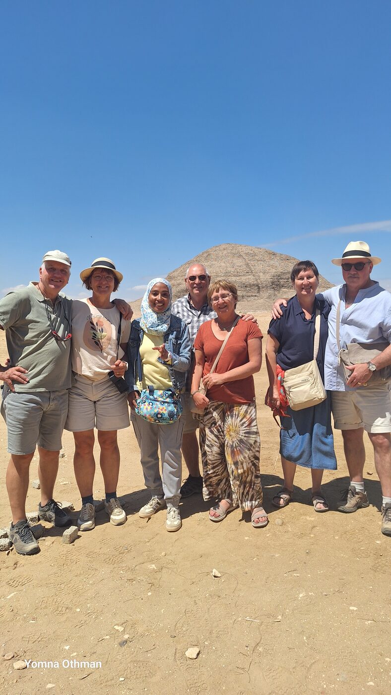 Group at the pyramid of Saqqara