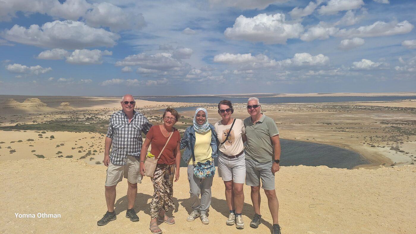 Group overlooking Wadi El Rayan