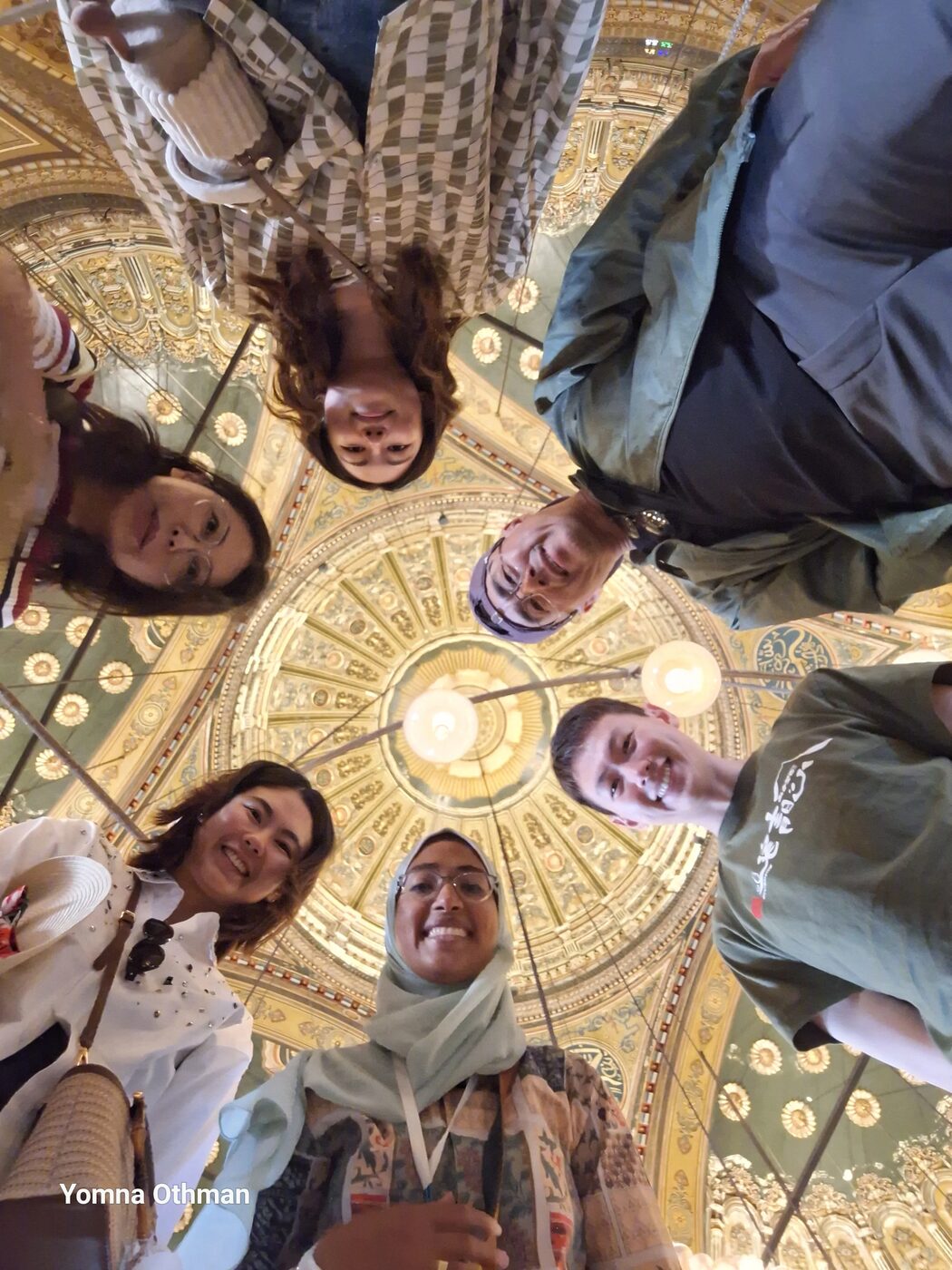 Group inside a Cairo mosque